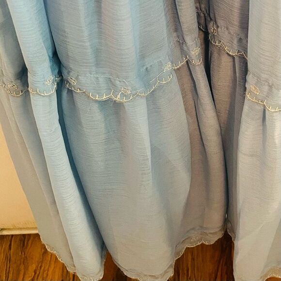 Urban Outfitters Sky Blue Lace Maxi Dress - Picture 10 of 10